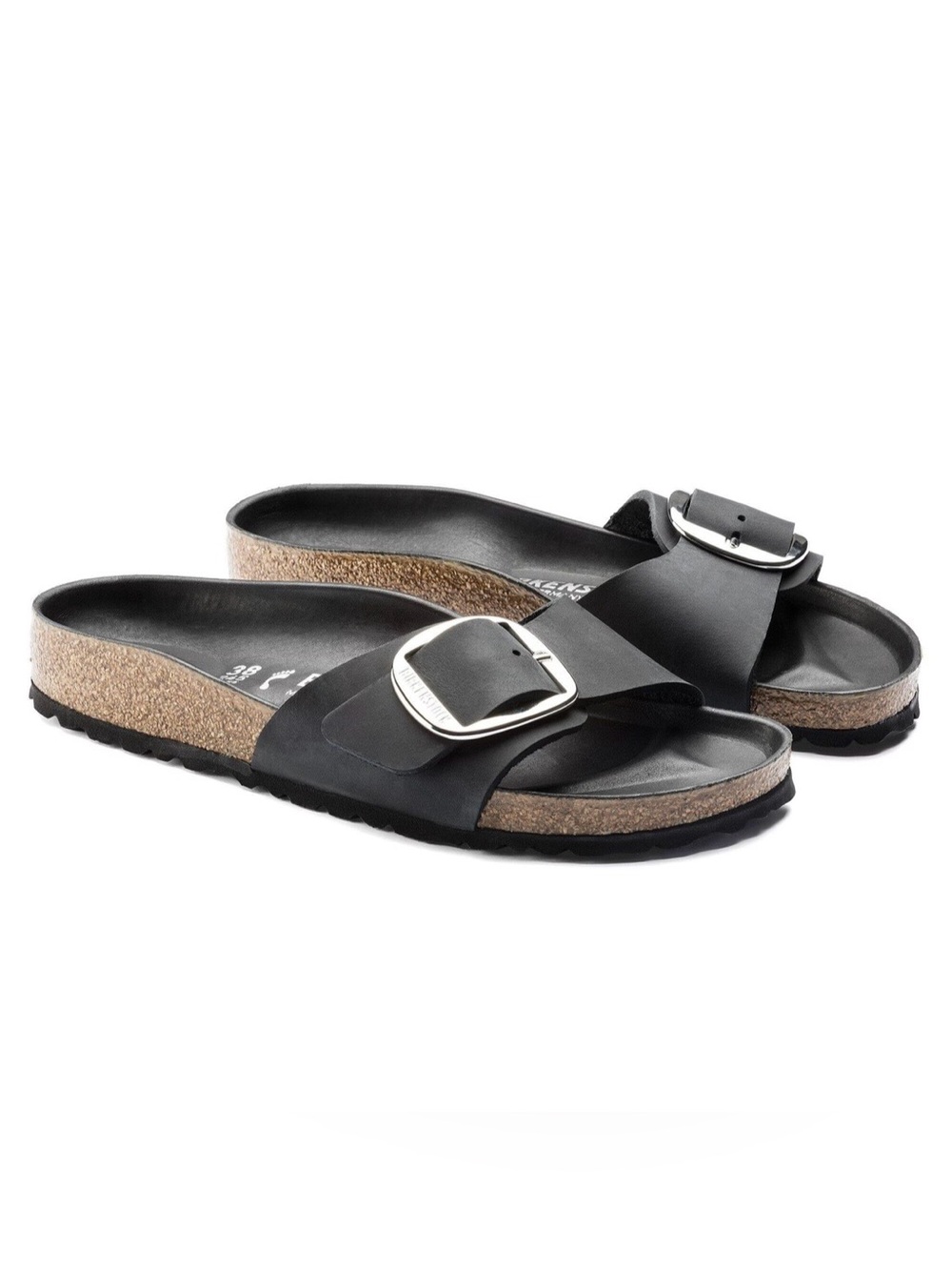 Birkinstock Madrid Big Buckle Sandals Light Black Gorpcore 9 Walking Travel